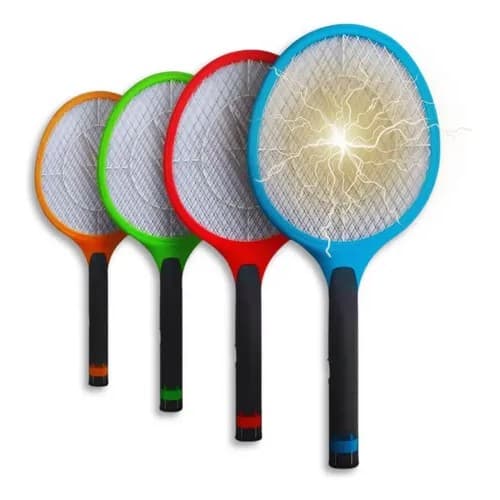 1 Raquete Elétrica Potente Mata Frita Moscas e Mosquitos da Dengue Contra Insetos Bivolt