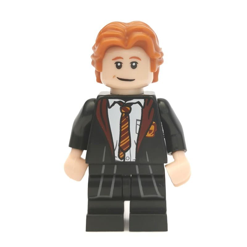 Lego Minifigure Ron Weasley, Open Gryffindor Robe with Crest