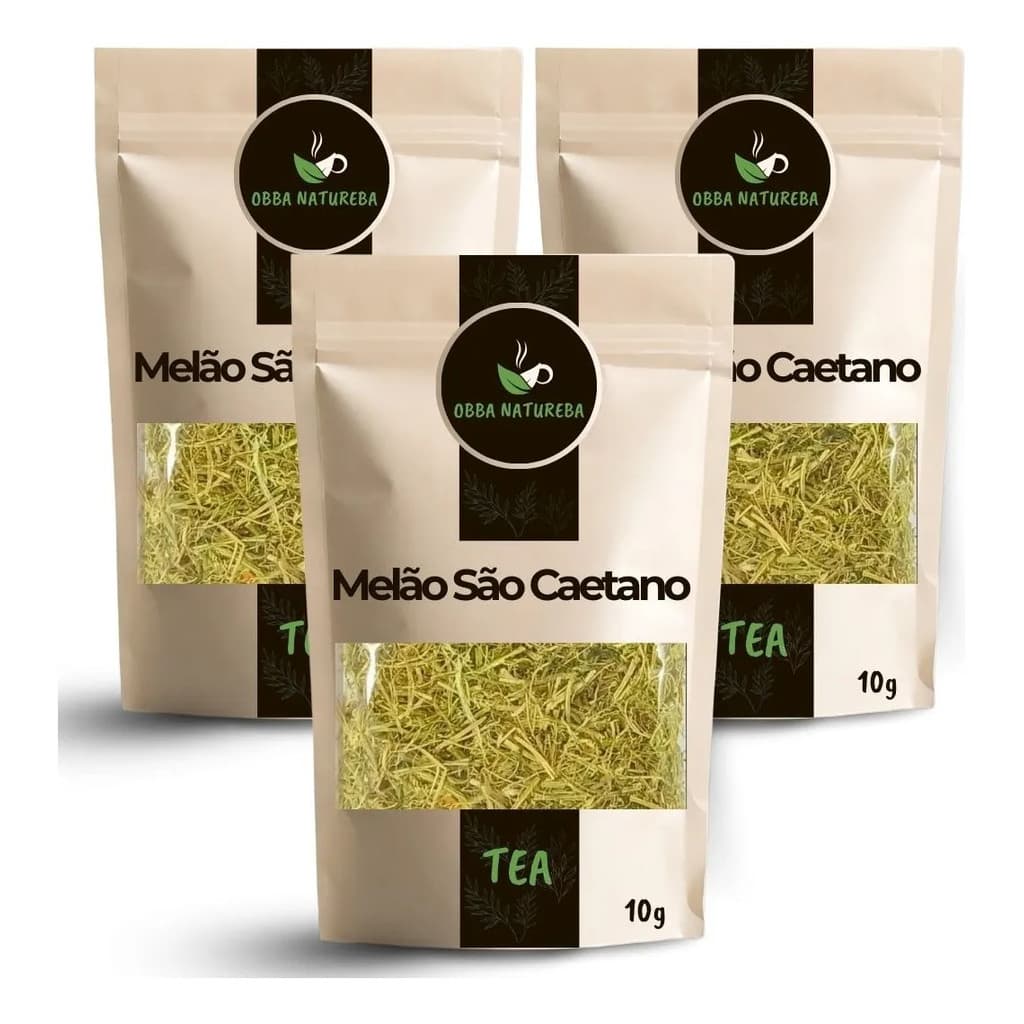 Infusão de Melão de São Caetano Para Preparo de Chá Bebida Leve-Com 3 Pacotes
