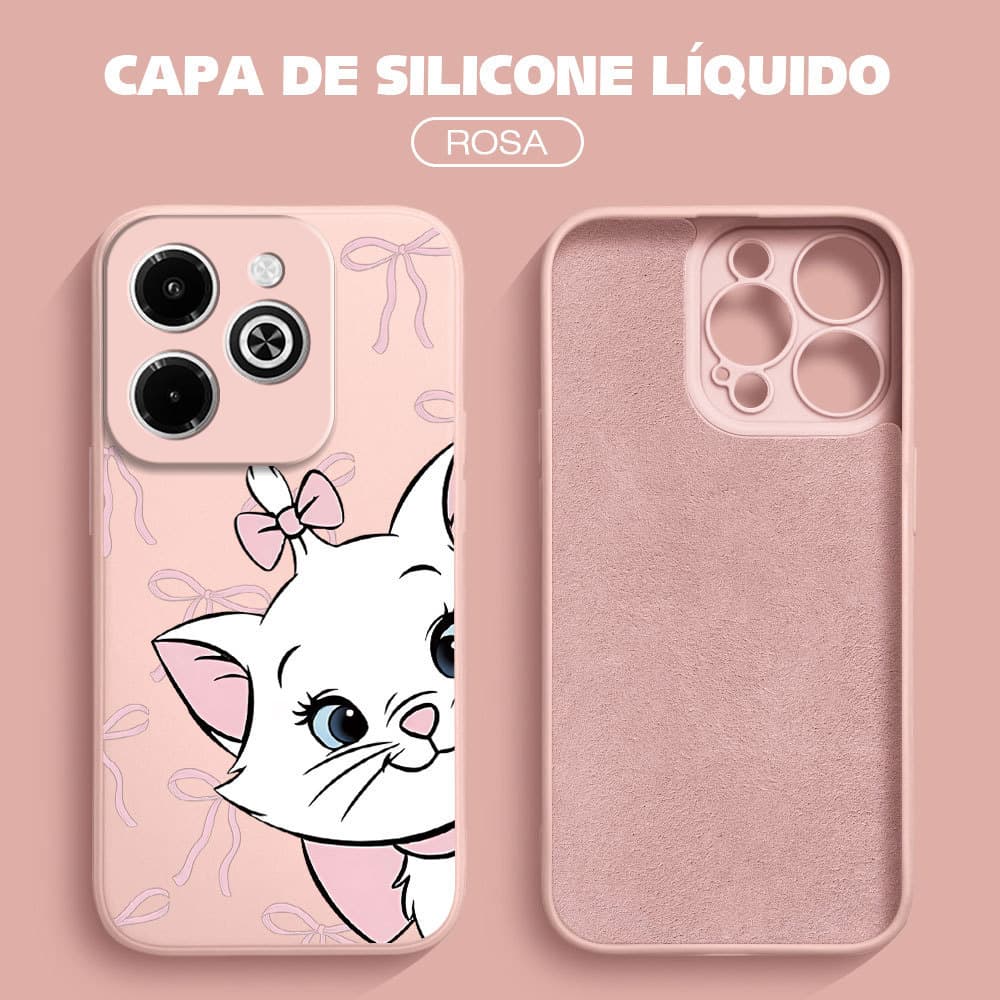 Capinha Marie Para Infinix Smart 8 Pro HD Plus Hot 40i Capa Macia Silicone Aveludada Protetora Case YT 0486