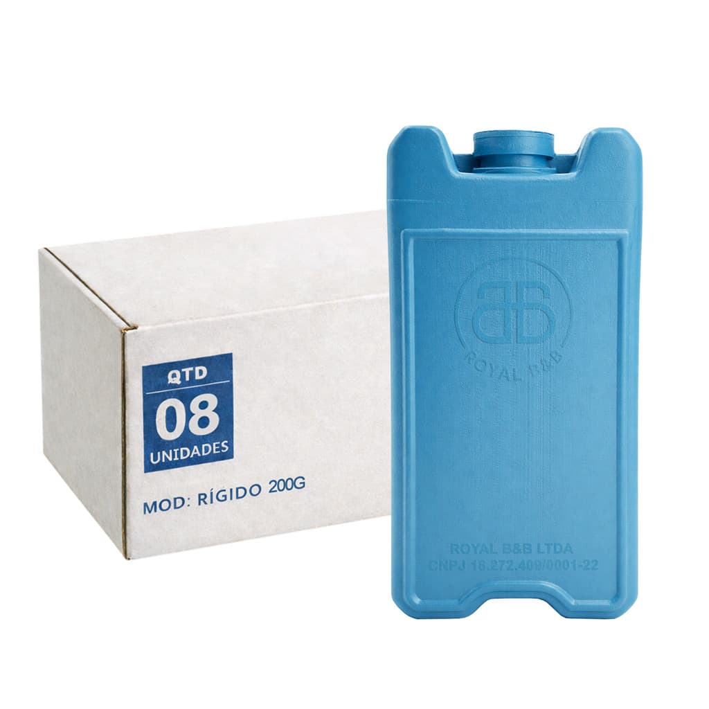 Kit 8 Gelo Placa Gel Artificial 200ml Bolsa Térmica Reutilizável Cooler Viagem Praia Camping