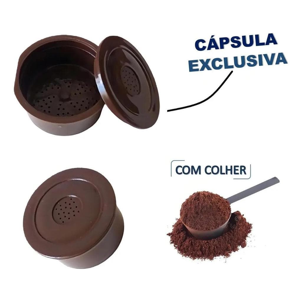 Cápsula Delta Q Reutilizável Com Colher
