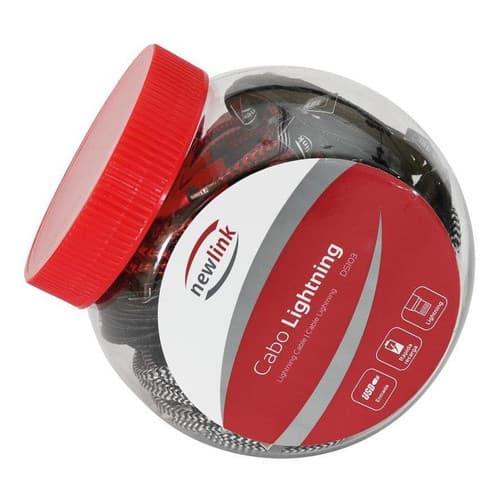Pote 24 Cabos Lightning 1m Newlink Ds103 Para Revenda