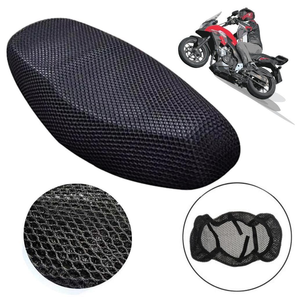 Capa Térmica para Banco de Moto Ventilada Preta - Ideal contra o Calor