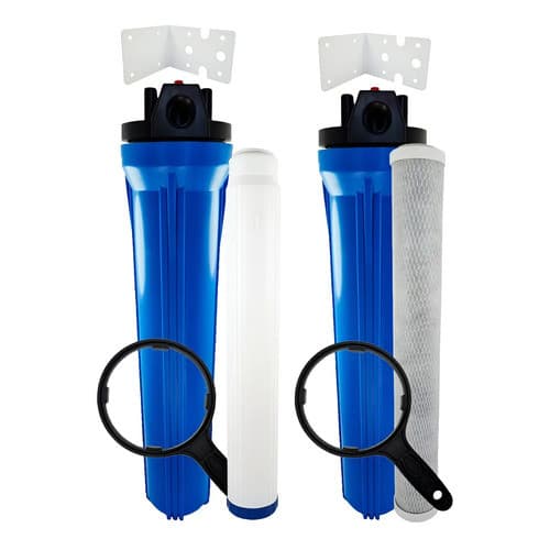 Filtro De Água Royal B & B Zeólita Carvão Ativado 20'' Caixa D'água Azul