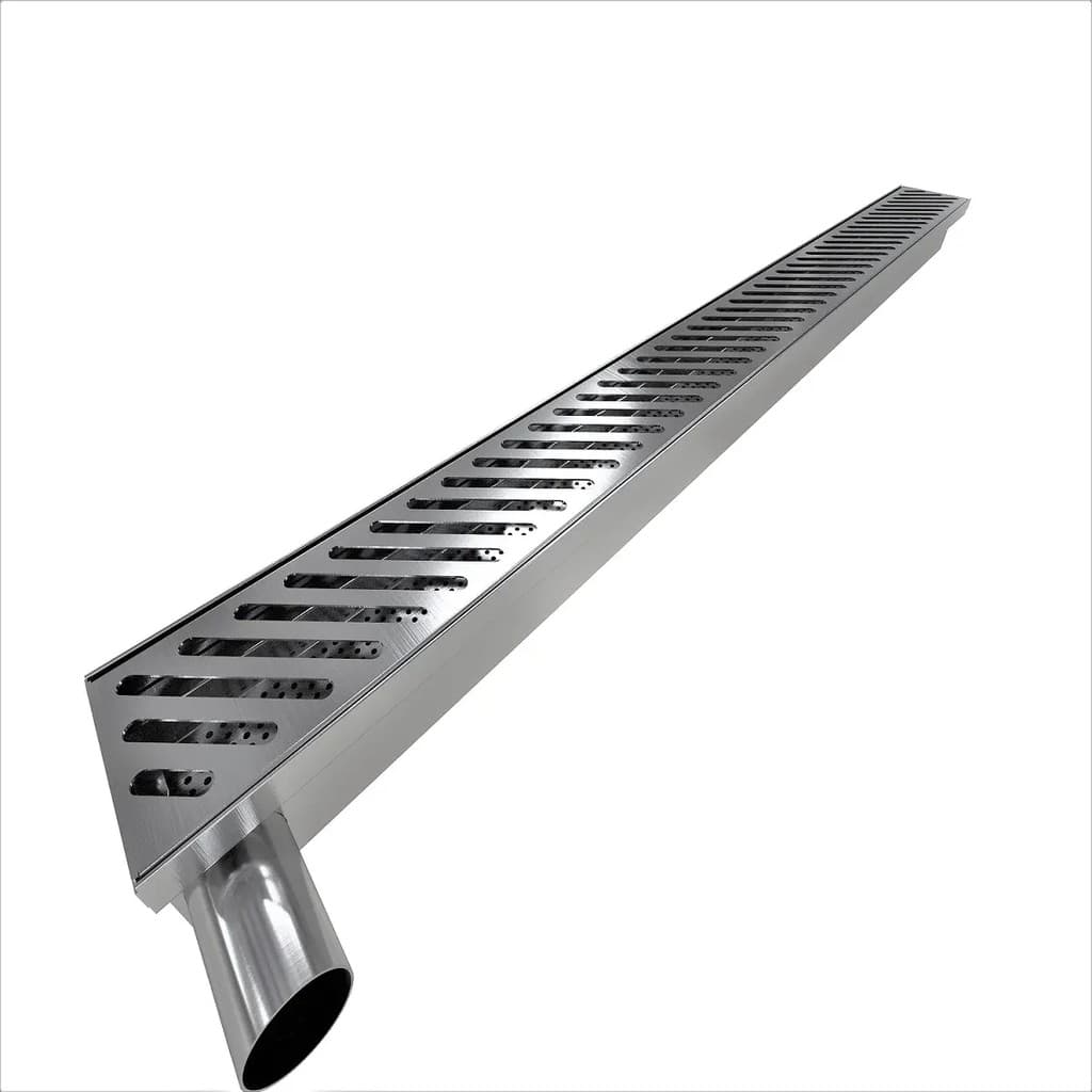 Ralo Inox Grelha Linear 80cm Escovado Quintal Duravel