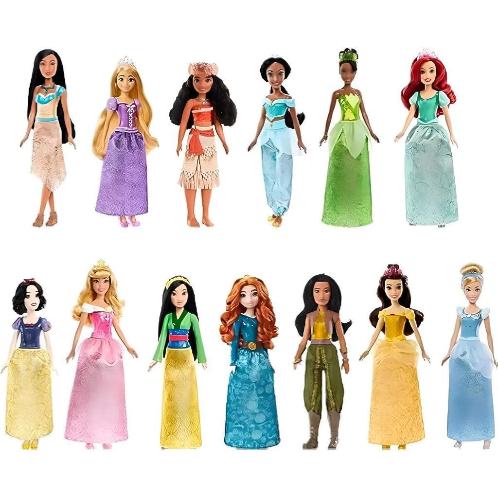 Mattel Disney Princess Fashion Com 13 Bonecas Hlw43
