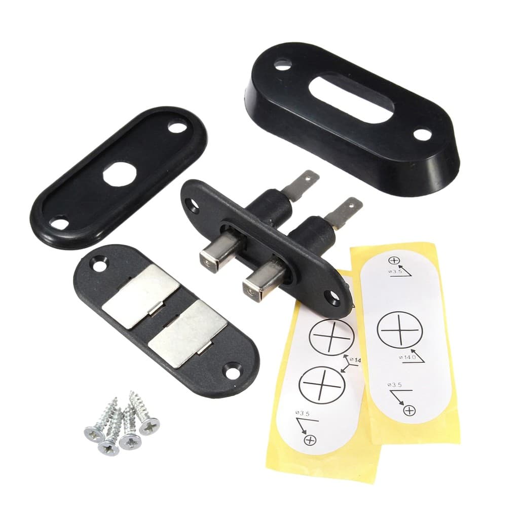 Interruptor de contato preto para porta deslizante, alarme de carro, van e trava central para VW T4 e Ford.