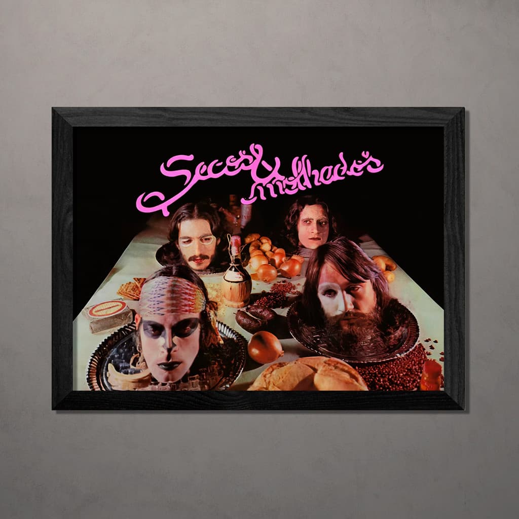 Quadro Decorativo Secos e Molhados A4 Com Vidro