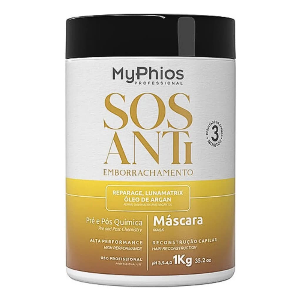 Máscara Reconstrutora Sos Antiemborrachamento Myphios1 Kg