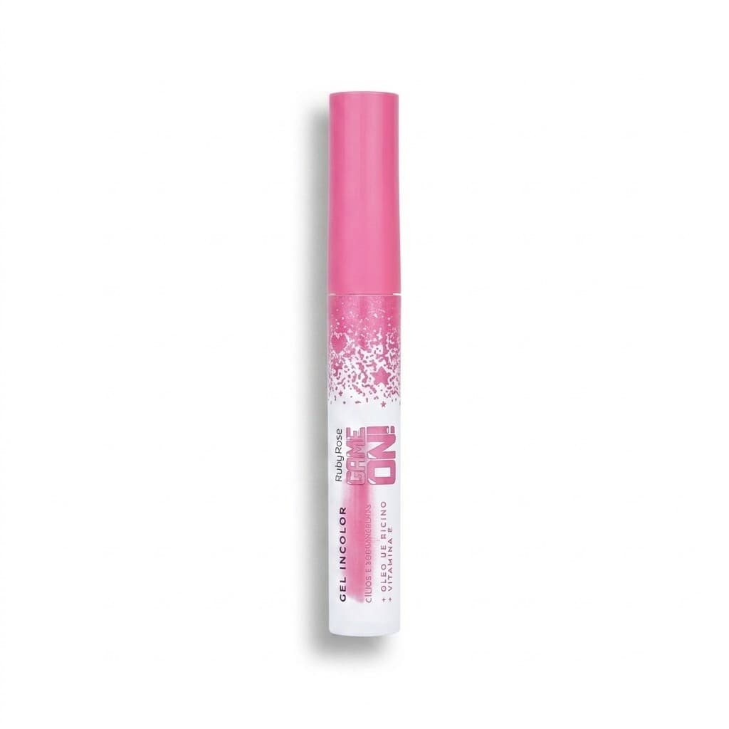 Gel Incolor Cilios E Sobrancelhas Ruby Rose Game On Ricino Crescimento Fios Fixador Maquiagem Facial