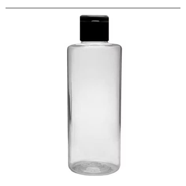 Frasco Cilíndrico PET com Tampa Flip Top para Álcool Gel 100