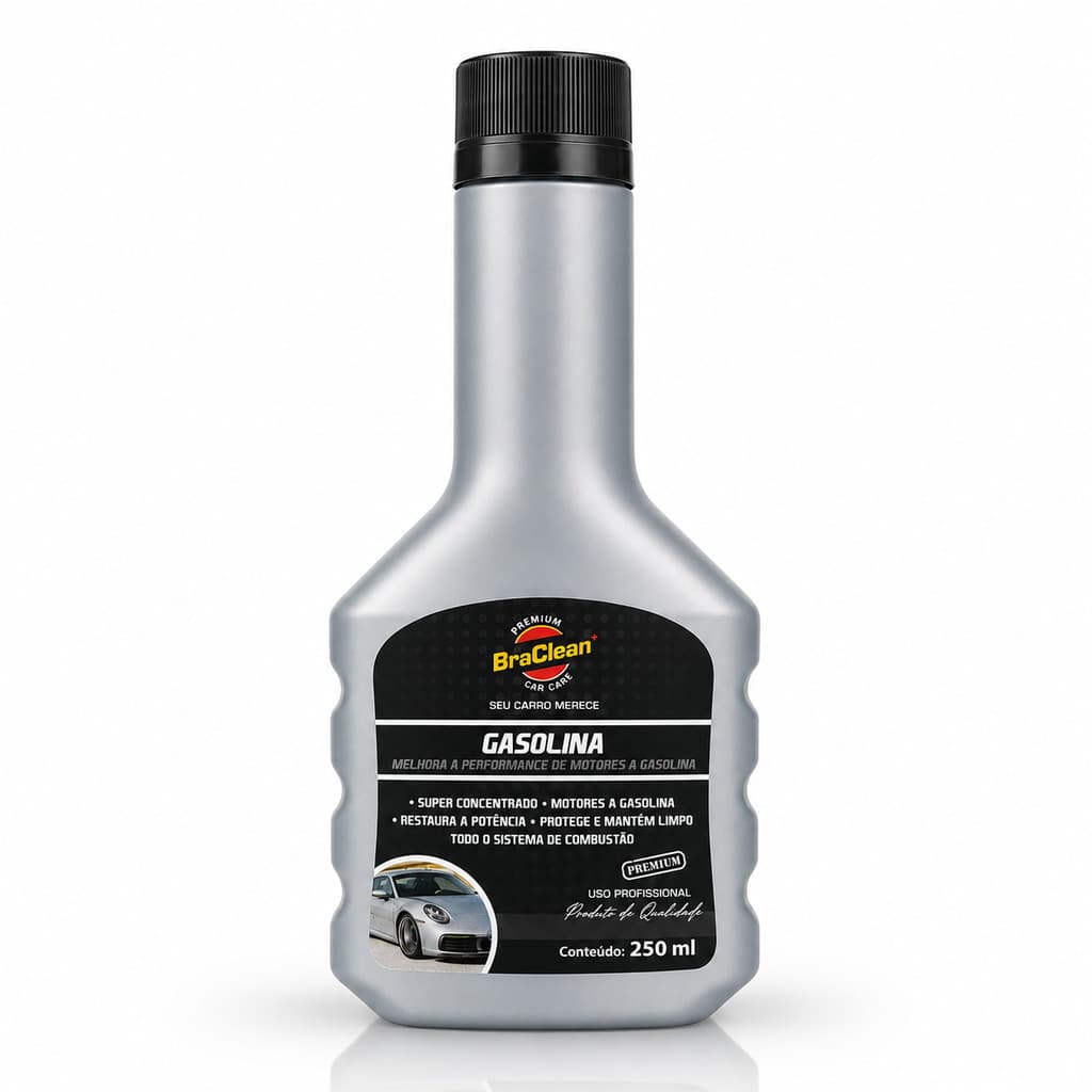 Aditivo Gasolina BraClean 250ml Para HB20 Uso Automotivo Via Tanque Motor Em Dia Bicos Injetores