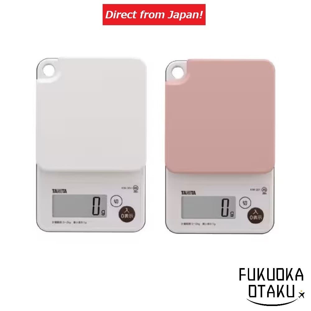 TANITA Balança Digital de Cozinha Lavável KW-201 À Prova d’Água Precisão 1g Máx. 2kg【Direto do Japão】