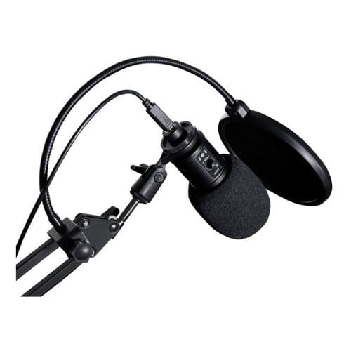 Microfone Gamer Profissional Condensador USB Com Braço Articulado Para Stream Podcast Gravação MG300