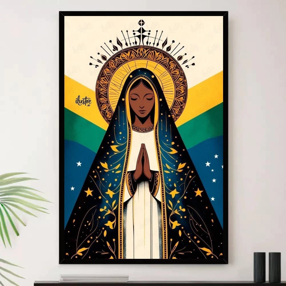 Quadro Placa Decorativa Arte de Alto Contraste Formas Orgânicas em Branco e Azul-Marinho
