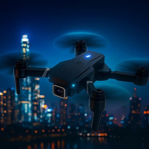 Drone E88 Dobrável Câmera HD 4K Wi-Fi Dupla Bateria e Maleta