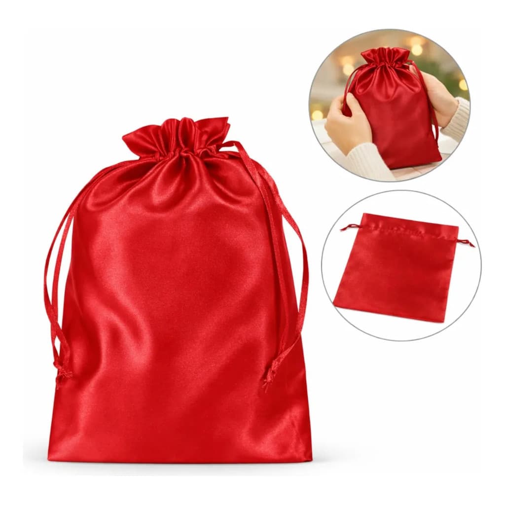 SACO CETIM 12X17 com 20 Unidades MC-0834 Vermelho