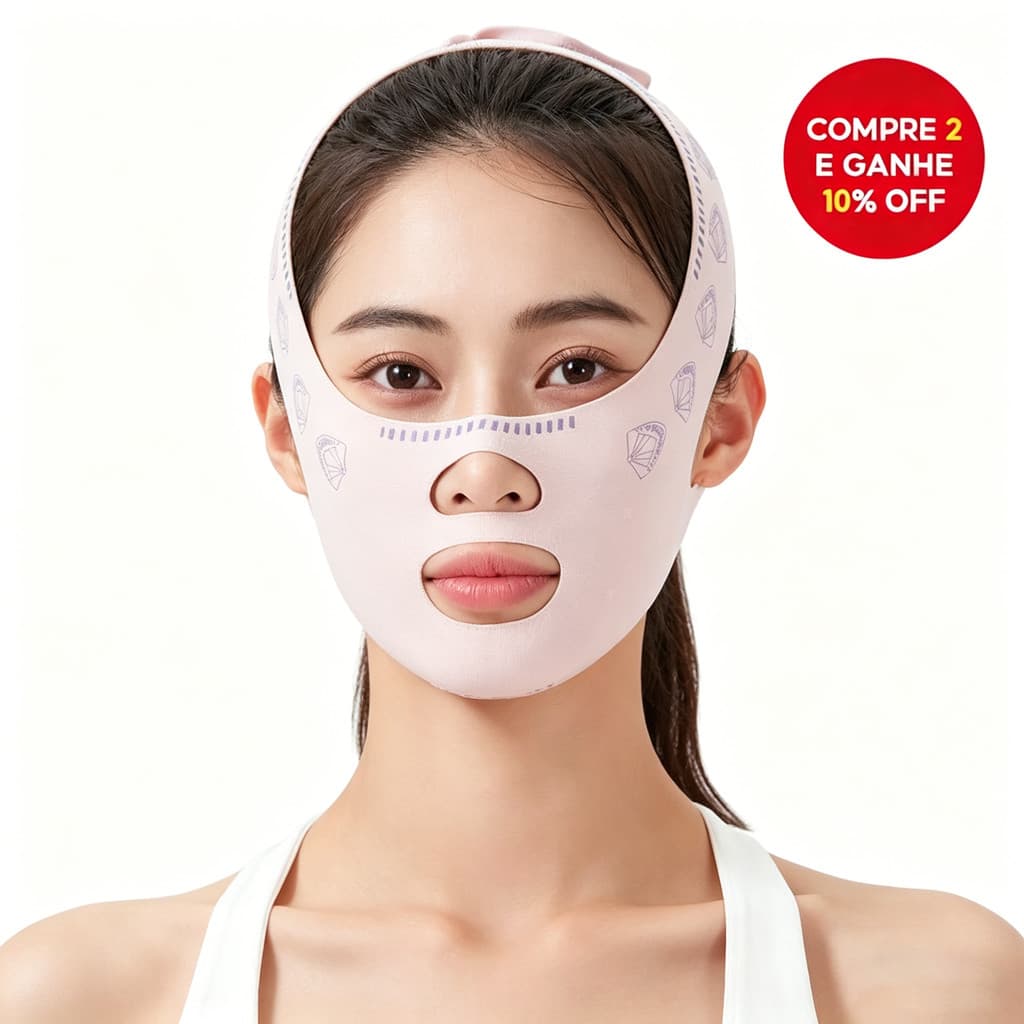 V Lift Máscara Facial, Efeito Lift e Firmador, Ideal para Papada e Uso Dia e Noite