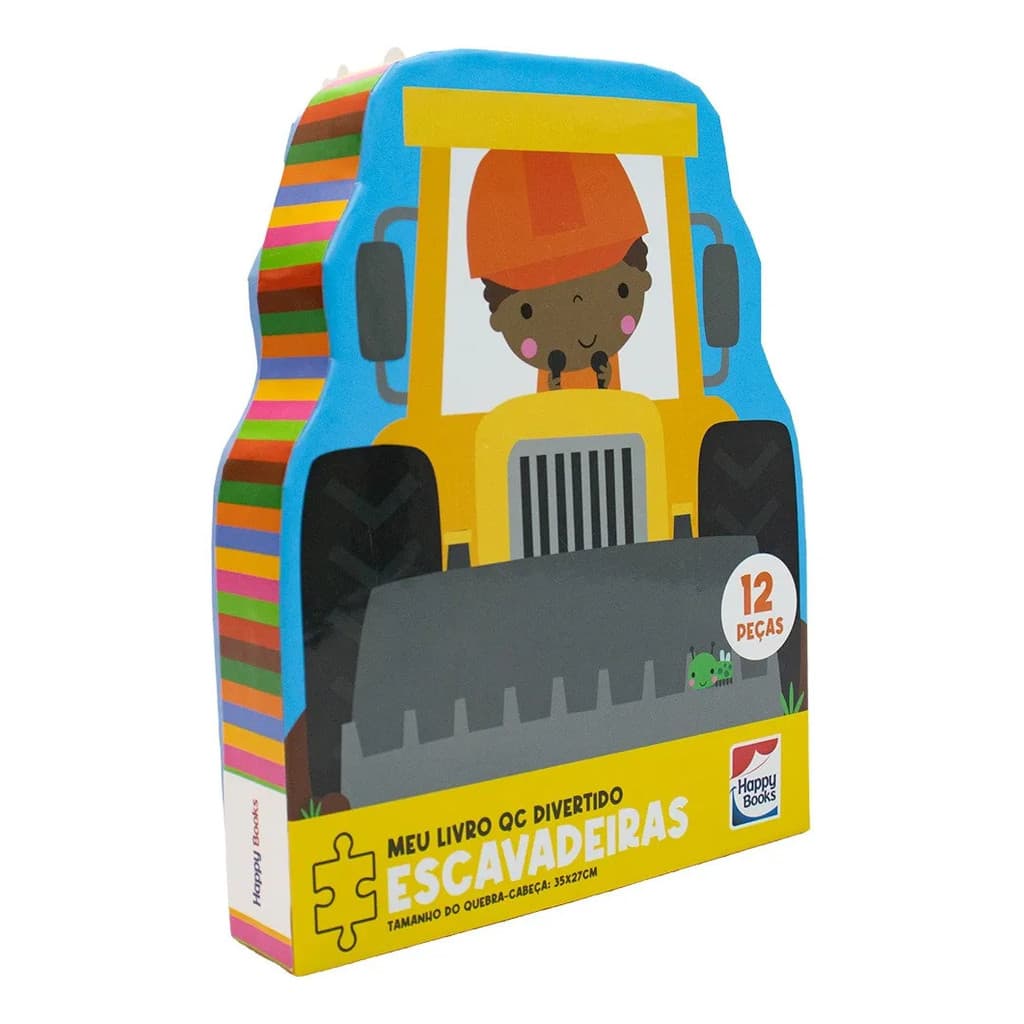 LIVRO MEU LIVRO QUEBRA-CABECA DIVERTIDO: ESCAVADEIRAS INFANTIL
