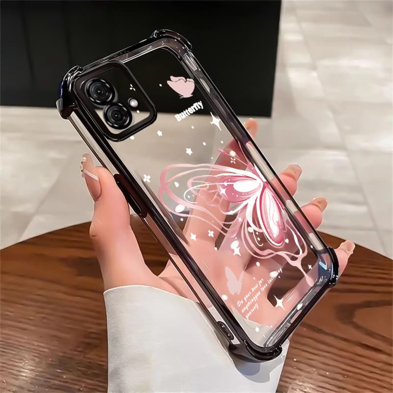 Capa Para Motorola Moto G84 5G Capa Transparente silicone Case Protetora Capas