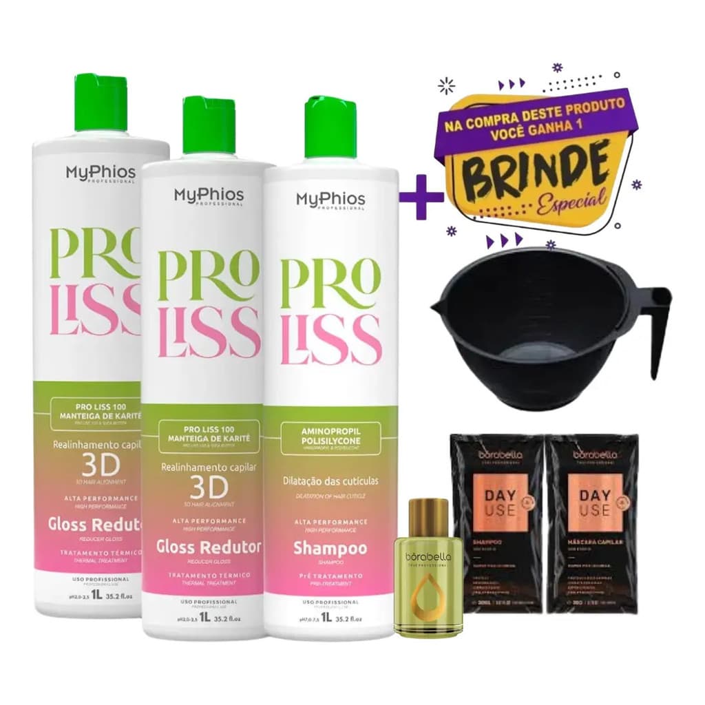 Myphios 02 Passo 2 Progressiva Proliss 3d + 1 Shampoo