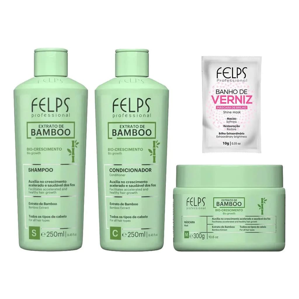 Felps Kit Extrato De Bamboo Bio Crescimento 2x250g