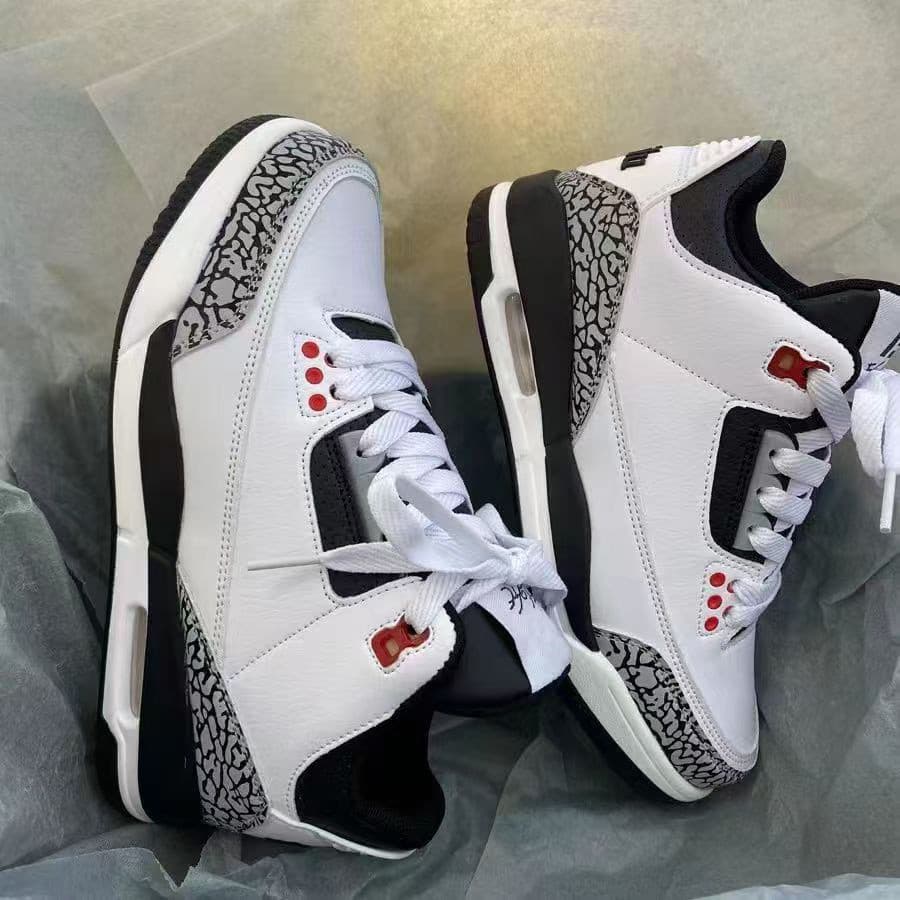 Hong Kong Estilo Retro Almofada de Ar Sapatos Brancos Masculino Preto Branco Panda Casal Tênis de Jogging