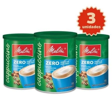 Kit 3 Cappuccinos Melitta Zero 140G