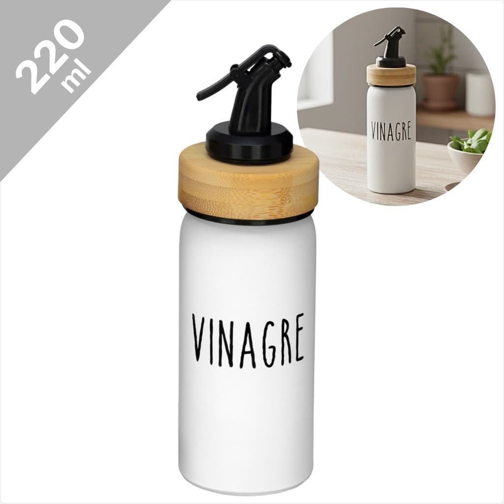 Frasco da linha Doha Vinagreiro De Vidro 220ml Com Tampa Dosadora