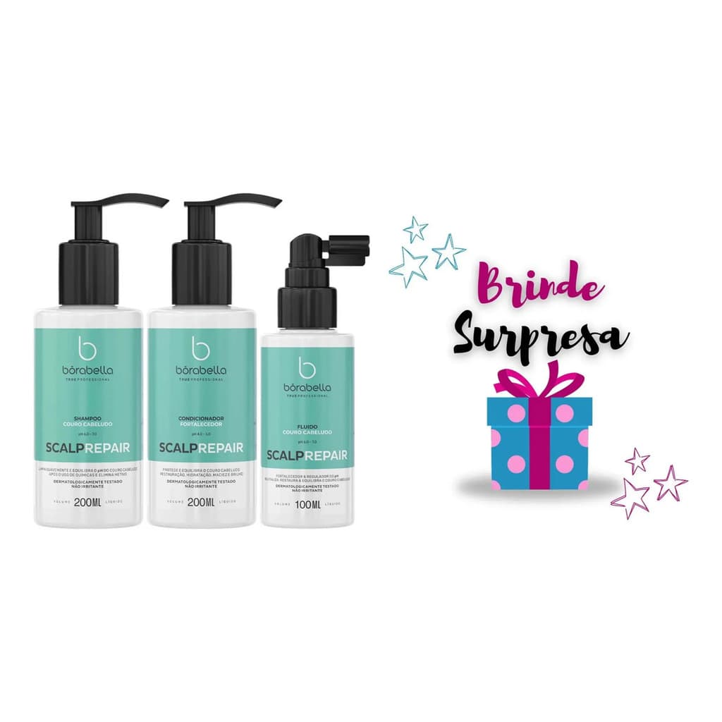 Bórabella Scalp Repair Shampoo Condicionador Fluido + Brinde