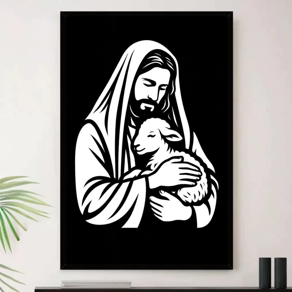 Quadro Placa Decorativa Arte de Alto Contraste Arte Colorida em Bege e Branco