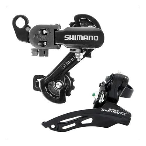 Câmbio Dianteiro + Traseiro Shimano Tz31 S/gancheira Bike 7v