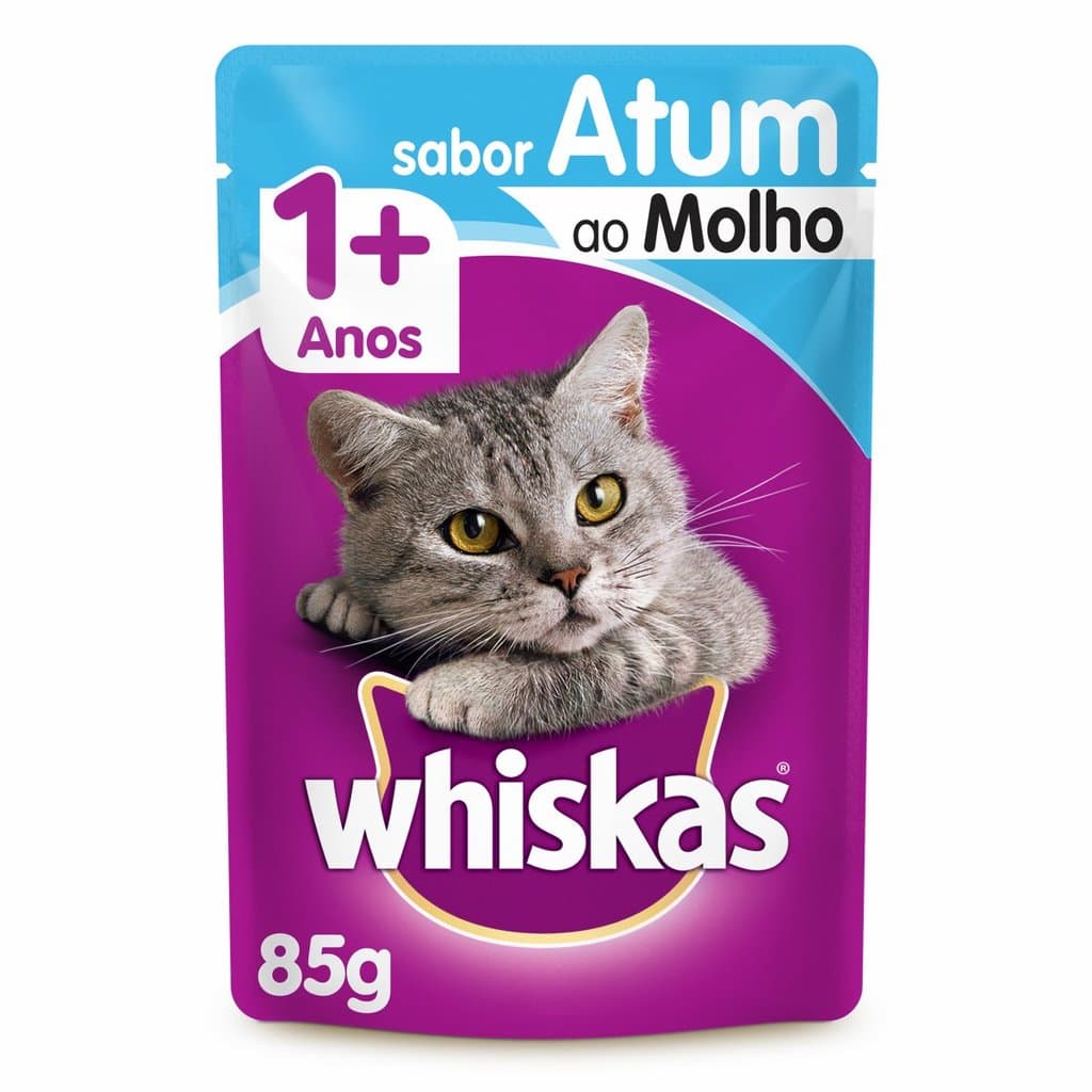 Ração Úmida Gatos Adultos Atum ao Molho Sachê 85g