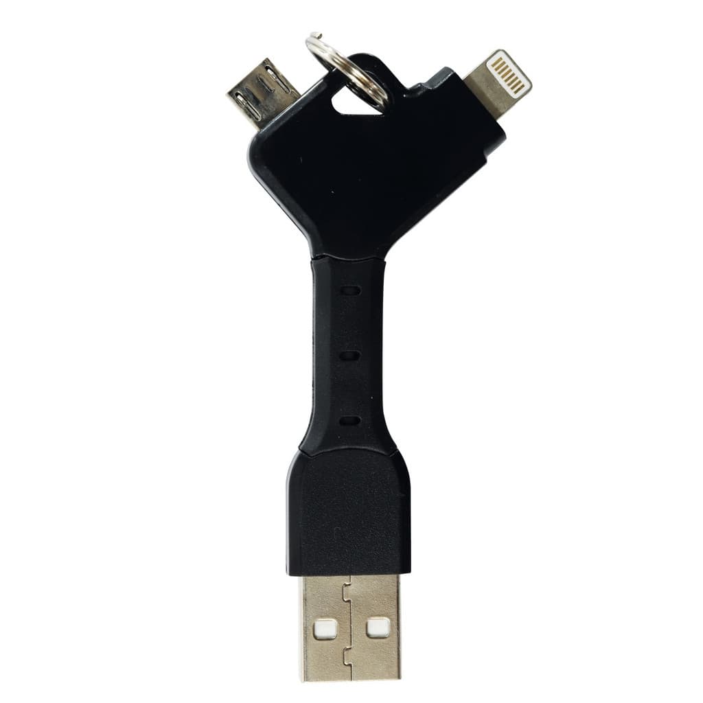 Cabo Chave Duo 2 Em 1 Usb Para Micro Usb E Lightning Newlink Carga Rapida Transferencia De Dados
