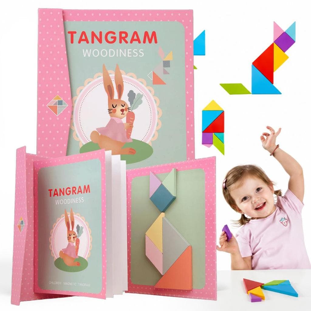 Tangram Magnético Infantil Educativo | Quebra-Cabeça de Aprendizagem