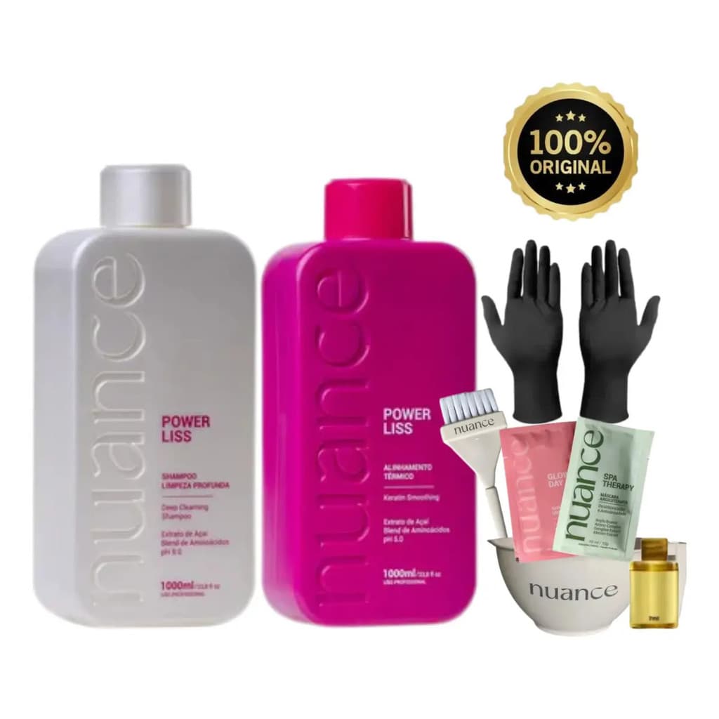 Kit Progressiva Power Liss 1 Litro Nuance Professional
