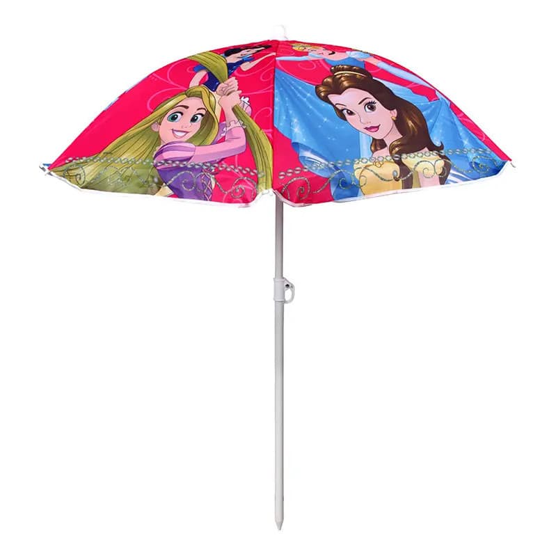 Guarda Sol Infantil Princesas - 114 Cm Rosa Listras
