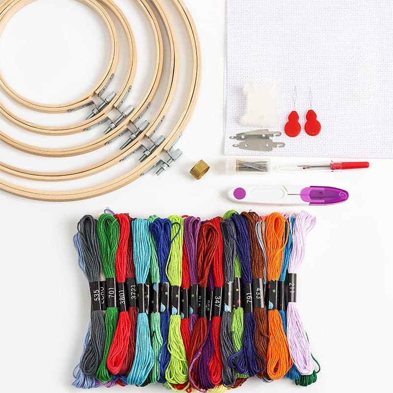Kit para Bordado Ponto Cruz para Bordar Iniciante Completo Vendido(s) - Variação: