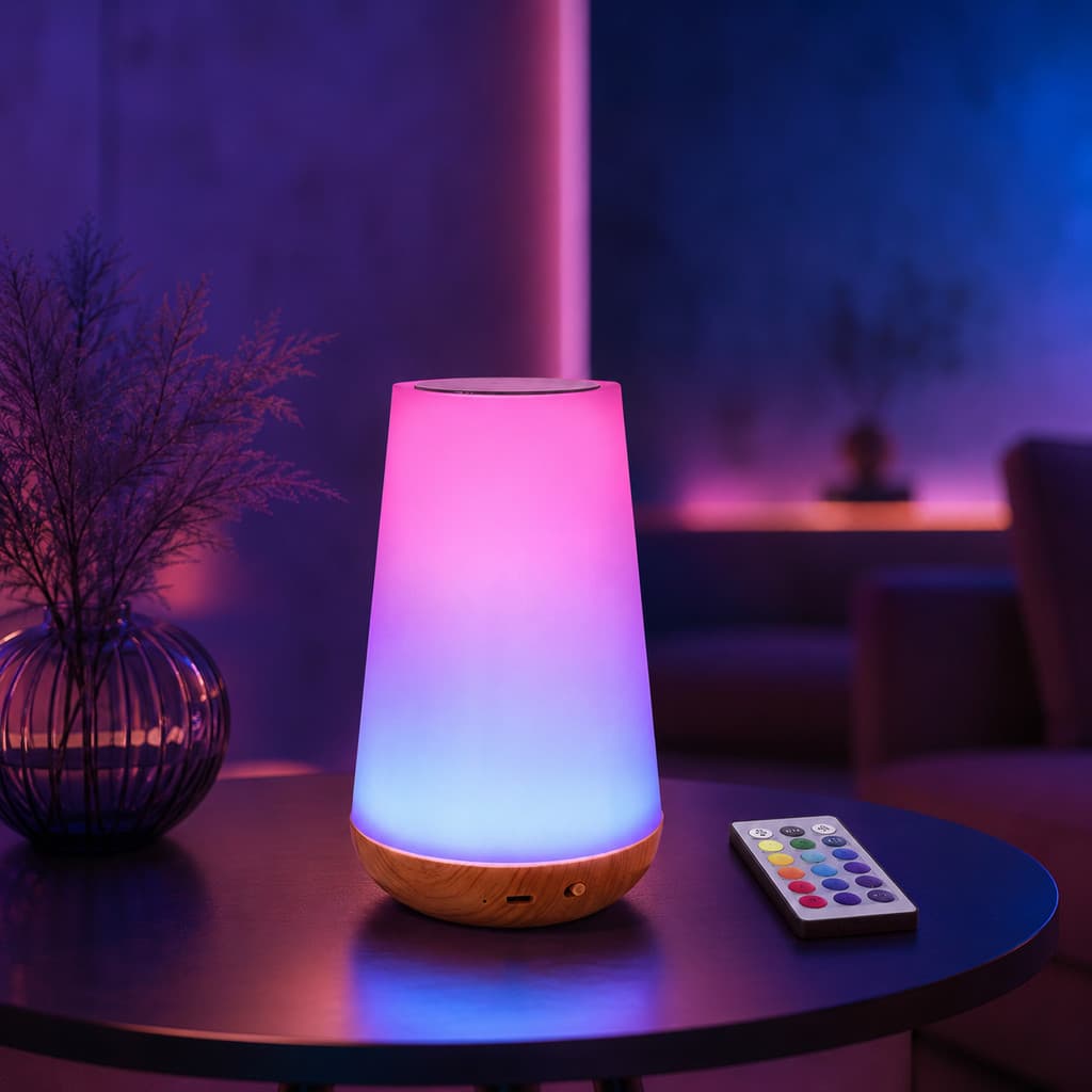 USB Recarregável LED Cabeceira Arco-Íris Luz Da Noite Mini Lâmpada De Mesa Estudo Quarto Atmosfera Ano Novo Festival Pri