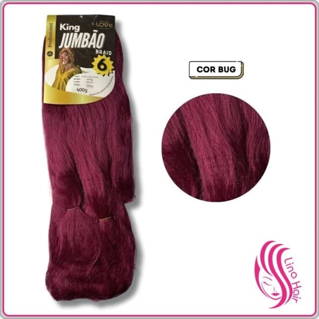 Fibra Capilar King Jumbão Volume Máximo Vermelho 400g