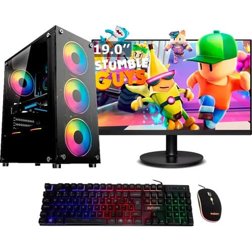 Pc Cpu Gamer Barato I7 4o 16gb M.2 256 + Placa De Vídeo 4gb