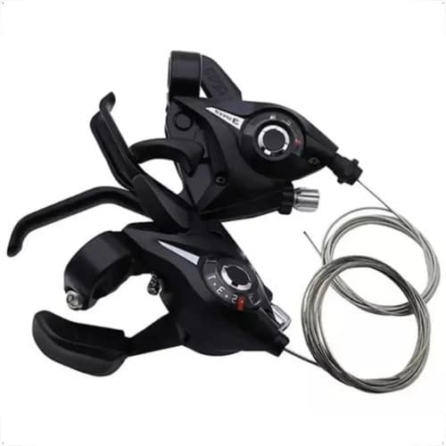 Passador 21 Velocidades Black Mtb Manete Integrado Aro 26