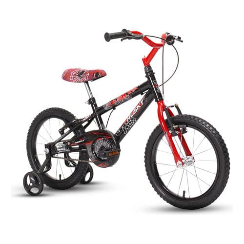 Bicicleta Infantil Aranha Black Com Rodinha Aro 16 Menino Preto 16