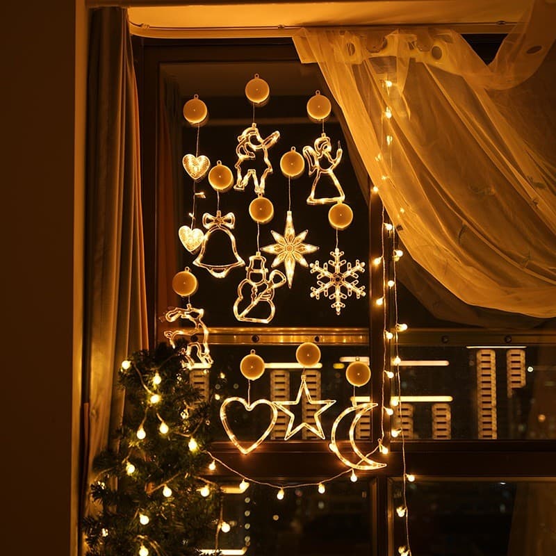 Luzes de Natal led Luzes de decoração de ventosa de Natal para festa Vendido(s) - Sino