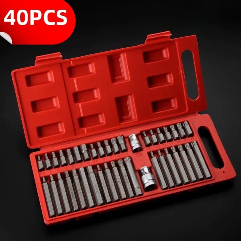 Jogo De Ferramentas 40 Peças Bit Torx Allen Multidentado Crv Vendido(s) - Variação: