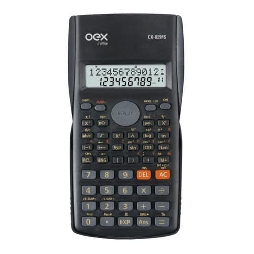 Calculadora Científica Oex CX82MS 240 Funções Display 2 Linhas Estatística Engenharia Escolar
