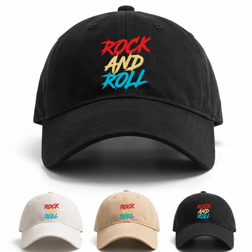 Boné Aba Reta Ajustável Rock Estilo Musical Banda Rocker Qualidade Masculino Feminino