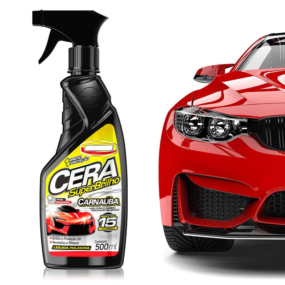 Spray Cera de Carnaúba Líquida Focus 2004 2005 2006 2007 2008 2009 Protetor Estética Automotiva