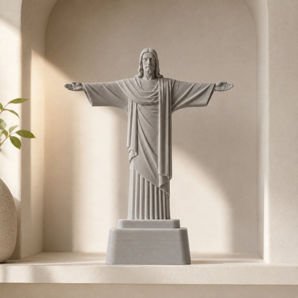 Escultura Cristo Redentor Decorativa